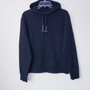Armani Exchange Milano Hooded Sweatshirt Jacket Black Size Medium